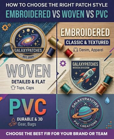 How to Choose the Right Patch Style for Your Brand or Team(Embroidered vs Woven vs PVC)
