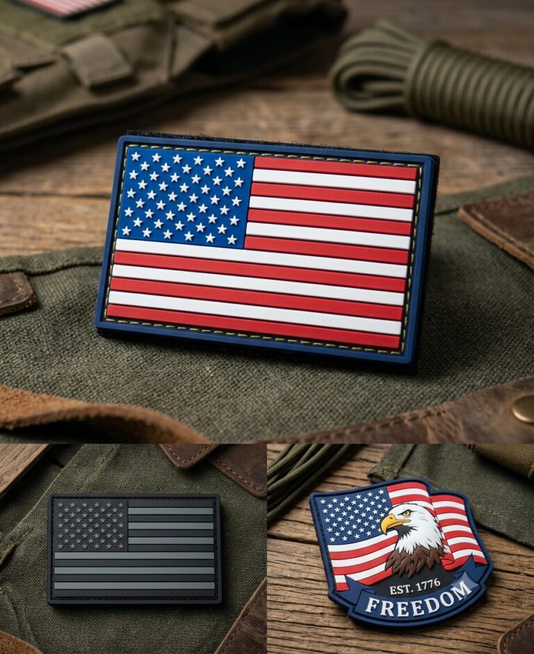 American Flag Rubber Patch