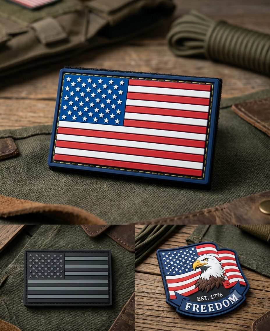 American Flag Rubber Patch