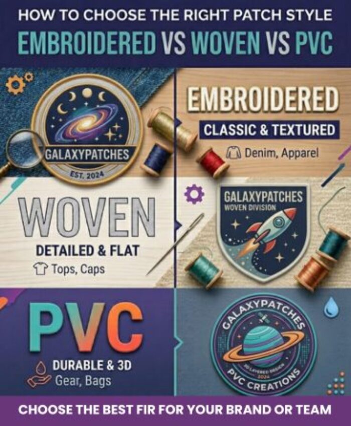How to Choose the Right Patch Style for Your Brand or Team(Embroidered vs Woven vs PVC)